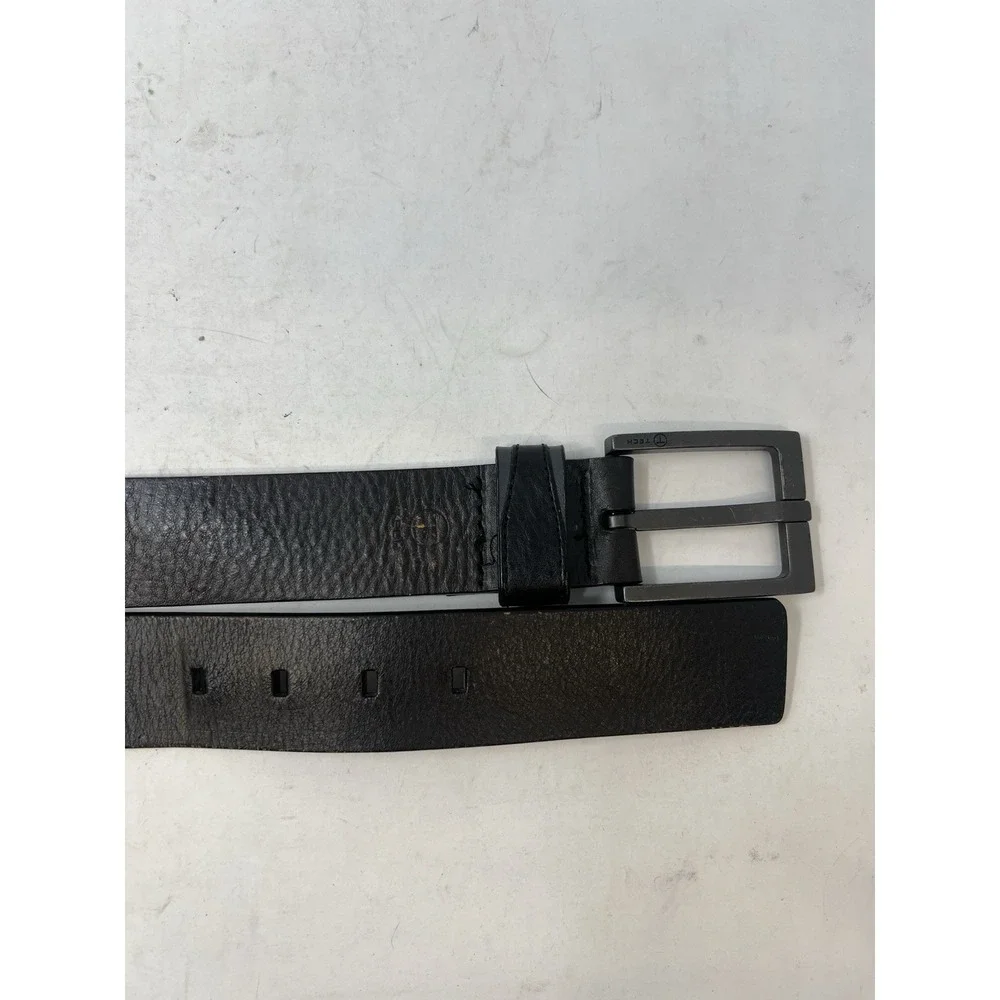 Tumi T-Tech SUPER Dark Chocolate Leather Belt Mens size‎ 36-40 Grunge Chunky
